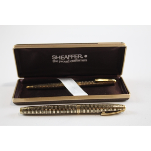 484 - Vintage SHEAFFER Imperial Sovereign Fountain Pen w/ 14ct Gold Nib, Ballpoint Etc