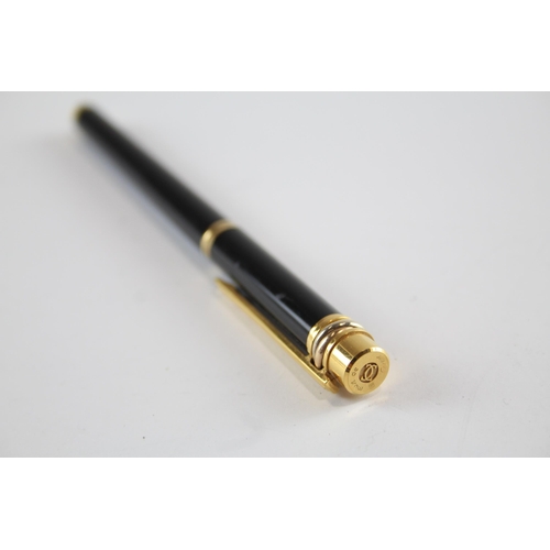 496 - Must De Cartier Black Lacquer Fountain Pen w/ 18ct Gold Nib WRITING - 471322