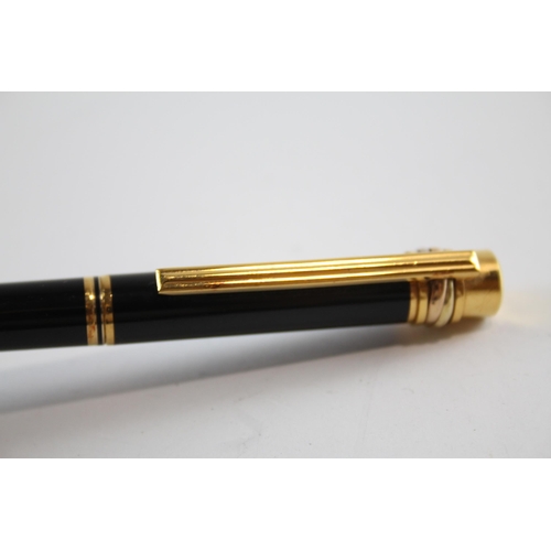 496 - Must De Cartier Black Lacquer Fountain Pen w/ 18ct Gold Nib WRITING - 471322