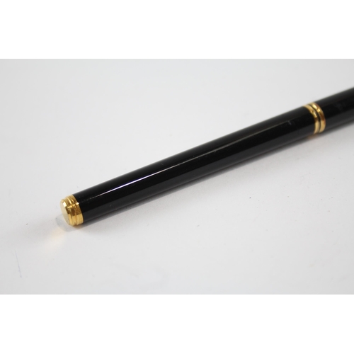 496 - Must De Cartier Black Lacquer Fountain Pen w/ 18ct Gold Nib WRITING - 471322