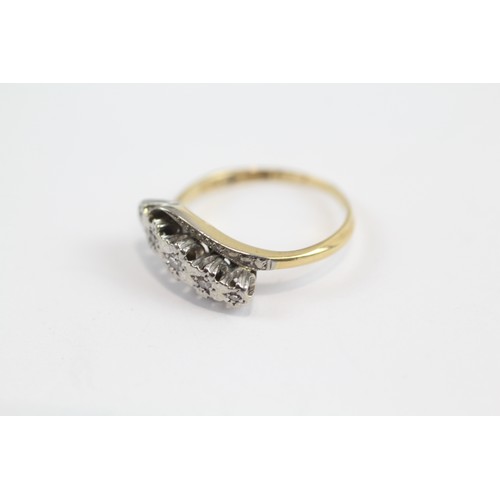 21 - 18ct Gold Diamond Five Stone Ring (2.8g) Size  K