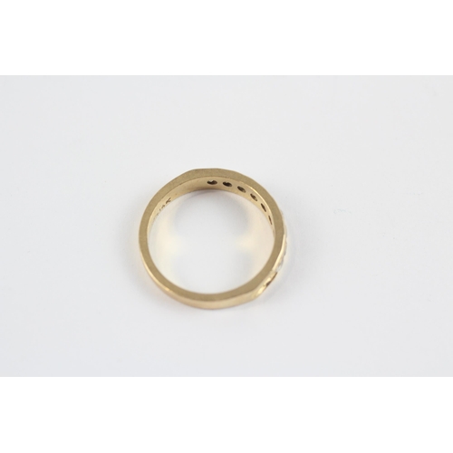 17 - 14ct Gold Diamond Half Eternity Ring (2.9g) Size  M