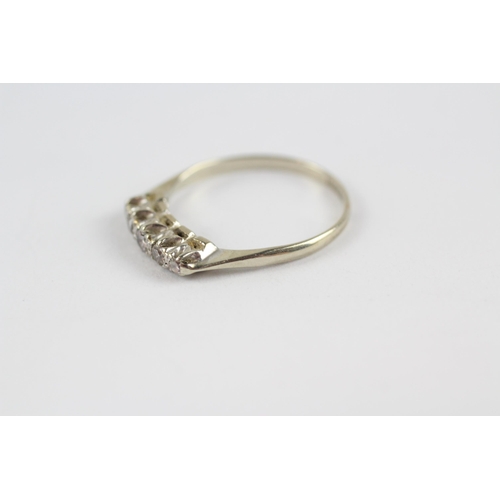 26 - 18ct & Platinum Set Vintage Diamond Dress Ring (1.8g) Size  O
