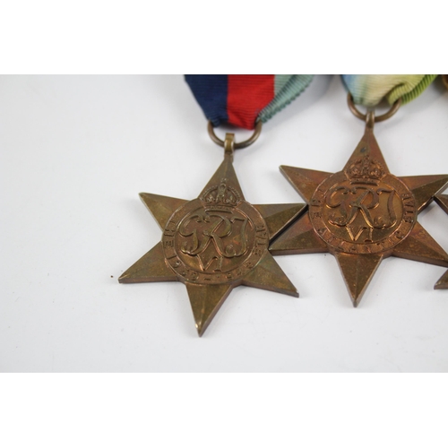 296 - WW2 - GV.1 Mounted Medal Group To Flt Lt G.W Christie R.A.F Inc Atlantic Star