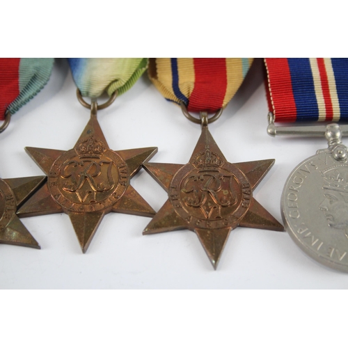 296 - WW2 - GV.1 Mounted Medal Group To Flt Lt G.W Christie R.A.F Inc Atlantic Star