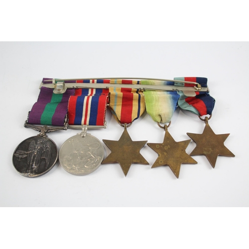 296 - WW2 - GV.1 Mounted Medal Group To Flt Lt G.W Christie R.A.F Inc Atlantic Star