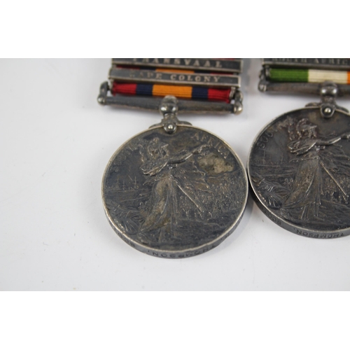 306 - Boer War Medal Pair. Q.S.A + K.S.A Named. 2435 Pte R Thompson. Scots Guards