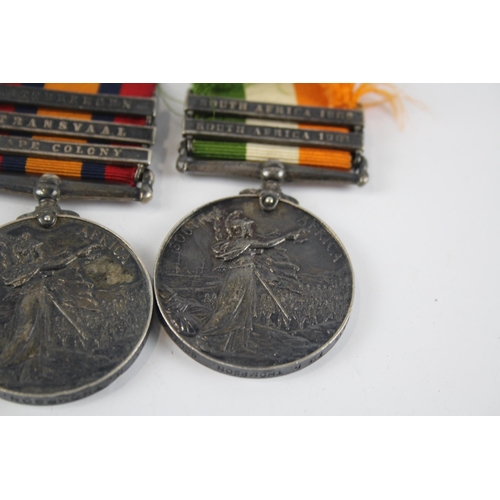 306 - Boer War Medal Pair. Q.S.A + K.S.A Named. 2435 Pte R Thompson. Scots Guards