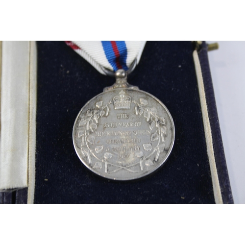 307 - ER.II 1977 Silver Jubilee Medal Cased