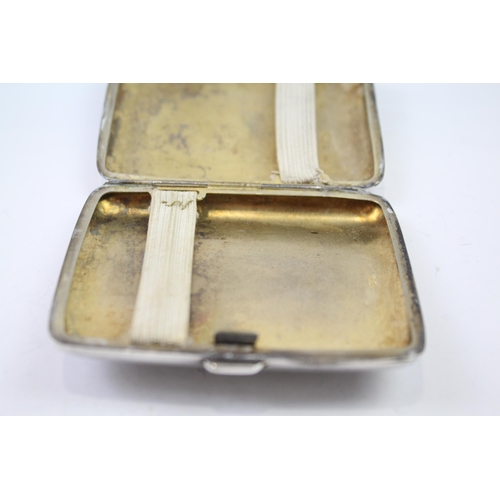 324 - Antique Hallmarked 1918 Chester Sterling Silver Cigarette Case (95g)