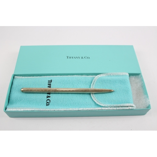 341 - Tiffany & Co. Stamped .925 Sterling Silver Ballpoint Pen Biro WRITING Boxed 14g