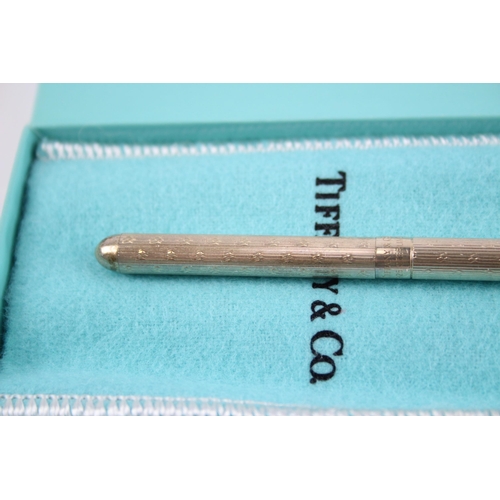 341 - Tiffany & Co. Stamped .925 Sterling Silver Ballpoint Pen Biro WRITING Boxed 14g