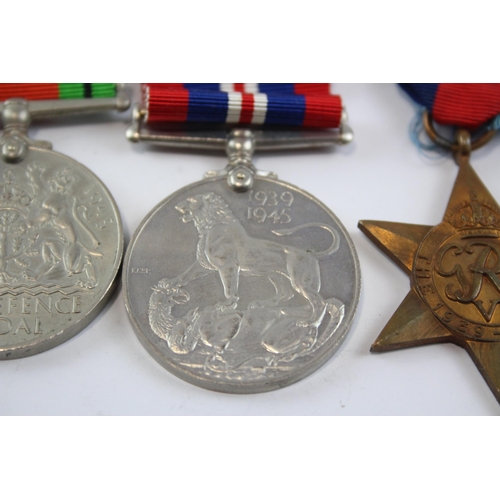 427 - WW2 Navy Long Service Medal Group including Atlantic Star etc, Long Service Named 7360 C.W.S Floyd S... 