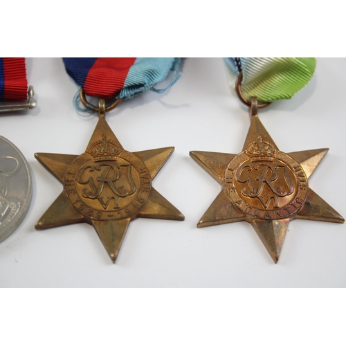 427 - WW2 Navy Long Service Medal Group including Atlantic Star etc, Long Service Named 7360 C.W.S Floyd S... 