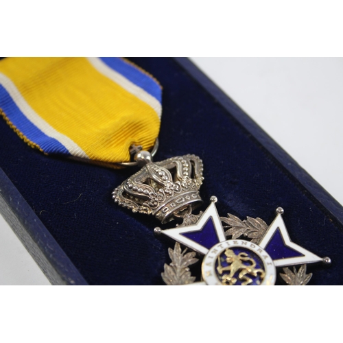 428 - Boxed Northumberland Order of Courage Named Knight in Silvers with Original Box