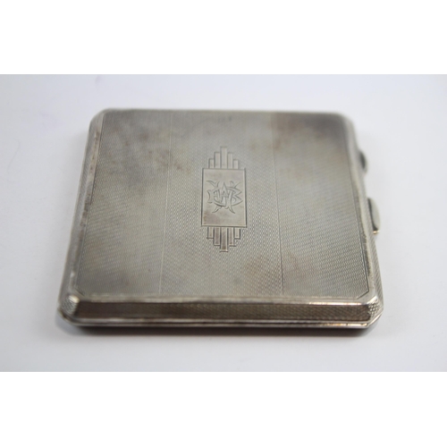 430 - Vintage Hallmarked 1938 Birmingham STERLING SILVER Cigarette Case 92g