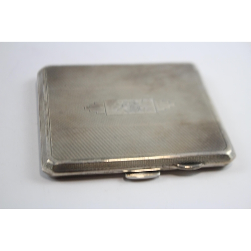 430 - Vintage Hallmarked 1938 Birmingham STERLING SILVER Cigarette Case 92g