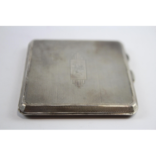 430 - Vintage Hallmarked 1938 Birmingham STERLING SILVER Cigarette Case 92g