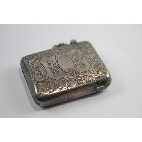 437 - Antique Hallmarked 1920 Birmingham STERLING SILVER Trinket Box 97g