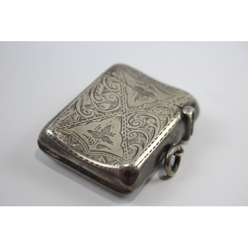 437 - Antique Hallmarked 1920 Birmingham STERLING SILVER Trinket Box 97g