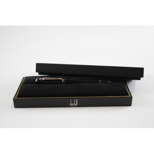 444 - Alfred DUNHILL Black Rollerball Pen In Original Box