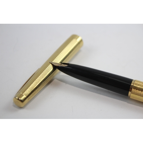 475 - Vintage Sheaffer Lady Sheaffer Gold Plated Fountain Pen w/ 14ct Nib WRITING