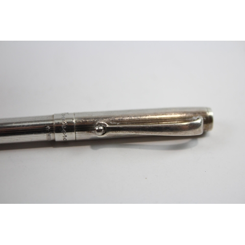 497 - Montegrappa Stamped .925 Sterling Silver Ballpoint Pen / Biro (18g)