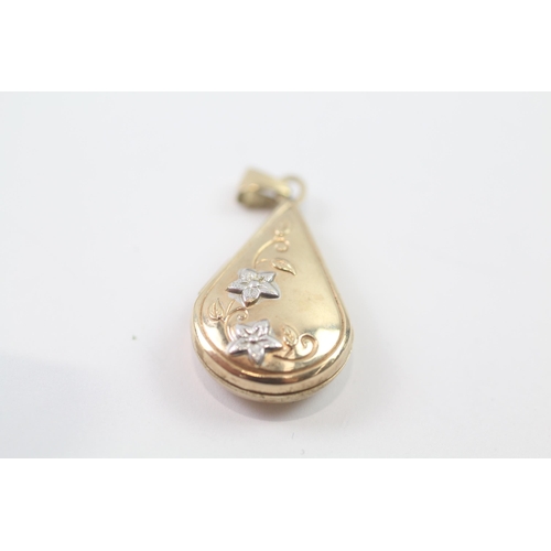 262 - 2x 9ct gold vintage lockets (6.3g)