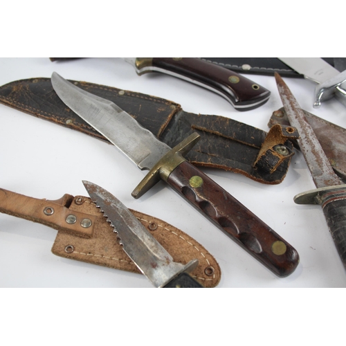 343 - 5 x Vintage Hunting / Survival KNIVES