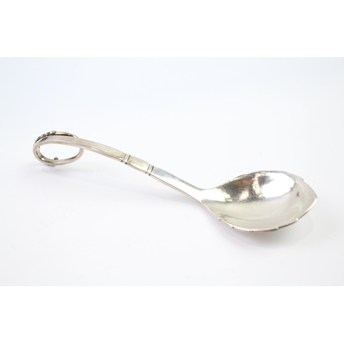 371 - Vintage GEORG JENSEN Stamped .925 Sterling Silver Decorative Spoon (33g)