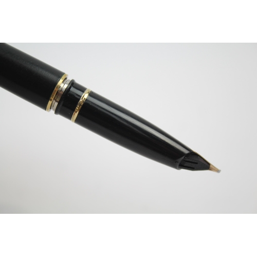 465 - Vintage SHEAFFER Targa Black FOUNTAIN PEN w/ 14ct Gold Nib WRITING