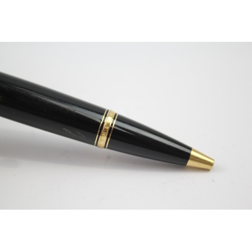 472 - MONTBLANC Boheme Black Cased Ballpoint Pen / Biro w/ Gold Plate Banding