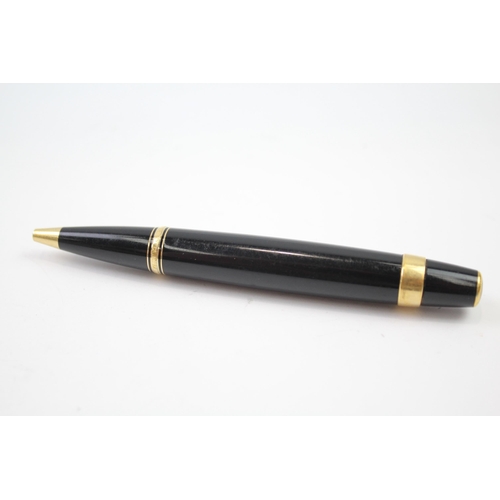 472 - MONTBLANC Boheme Black Cased Ballpoint Pen / Biro w/ Gold Plate Banding