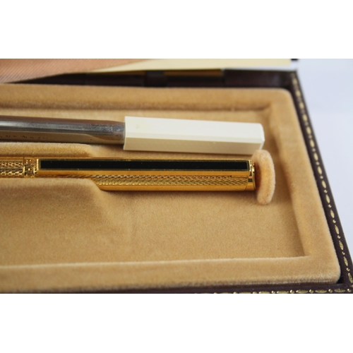 476 - DUNHILL Gold Plated Ballpoint Pen / Biro In Original Box