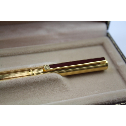 477 - DUNHILL Gold Plated Ballpoint Pen / Biro In Original Box