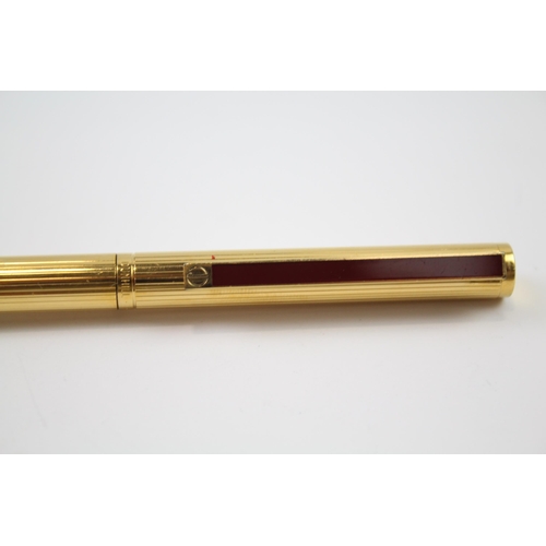 477 - DUNHILL Gold Plated Ballpoint Pen / Biro In Original Box