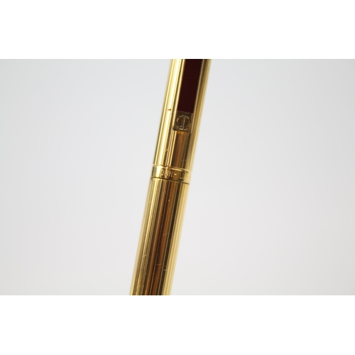 477 - DUNHILL Gold Plated Ballpoint Pen / Biro In Original Box