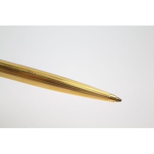 477 - DUNHILL Gold Plated Ballpoint Pen / Biro In Original Box