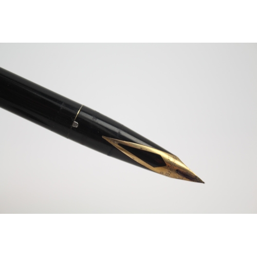 479 - Vintage SHEAFFER Imperial Black FOUNTAIN PEN w/ 14ct Gold Nib WRITING