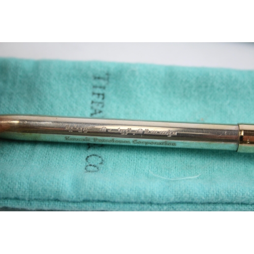 484 - TIFFANY & CO. .925 Sterling Silver Ballpoint Pen / Biro In Original Box (26g)