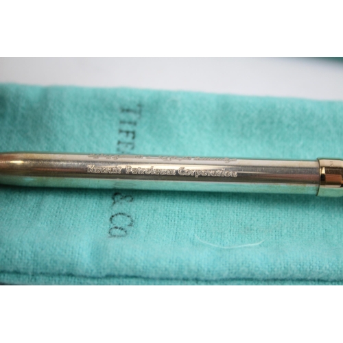 484 - TIFFANY & CO. .925 Sterling Silver Ballpoint Pen / Biro In Original Box (26g)