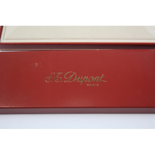 491 - S.T DUPONT Paris Gold Plated Ballpoint Pen / Biro WRITING Original Box (36g)