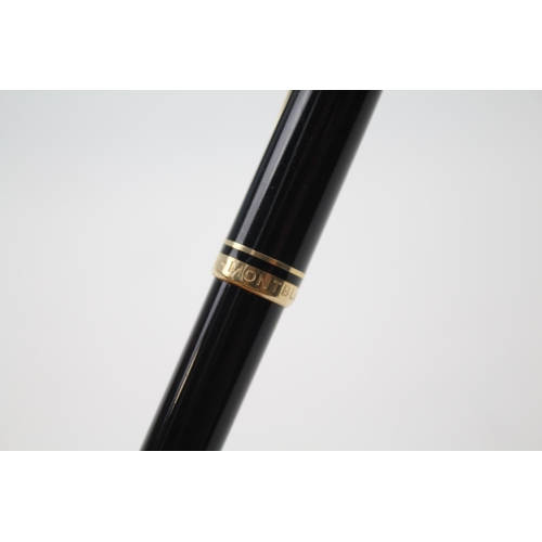 497 - MONTBLANC Generation Black & Gold Plate Ballpoint Pen / Biro WRITING Boxed