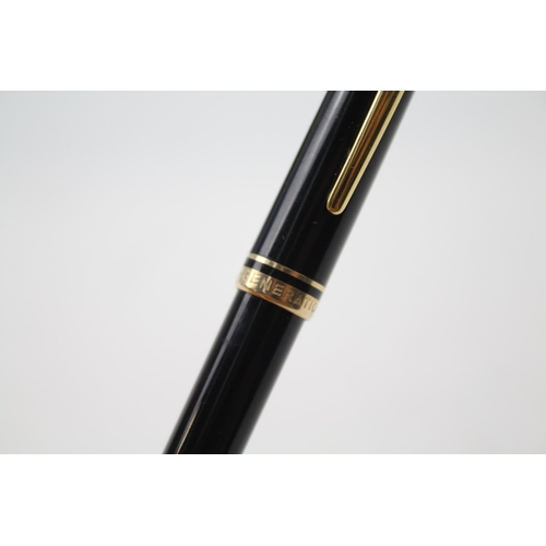 497 - MONTBLANC Generation Black & Gold Plate Ballpoint Pen / Biro WRITING Boxed