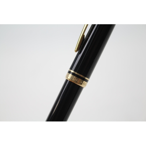 497 - MONTBLANC Generation Black & Gold Plate Ballpoint Pen / Biro WRITING Boxed