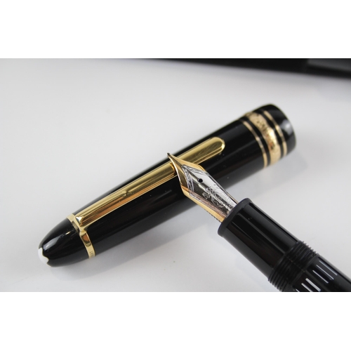 500 - Montblanc Meisterstuck Pen with 14ct Nib and Carry Punch