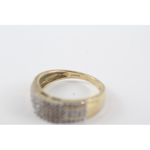 178 - 9ct gold diamond eternity ring (3.5g) Size  N 1/2