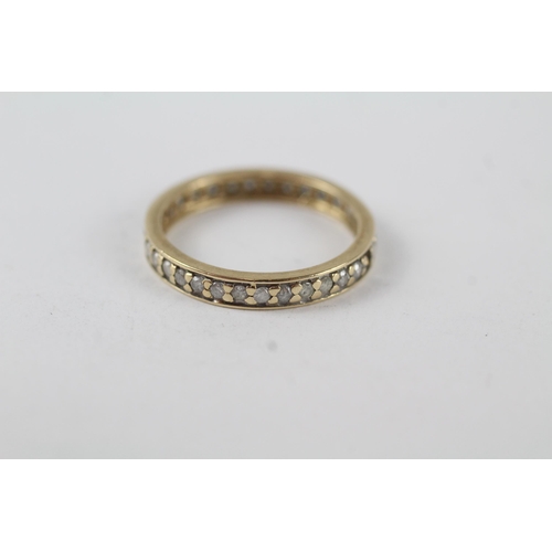 59 - 18ct gold vintage diamond eternity ring (1.5g) Size  M