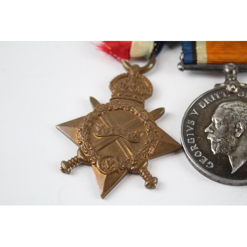 305 - Mounted WW.1 1914-15 Star Trio Named. 2629 Pte. Spts. E.H. Stribbling R. Fus.