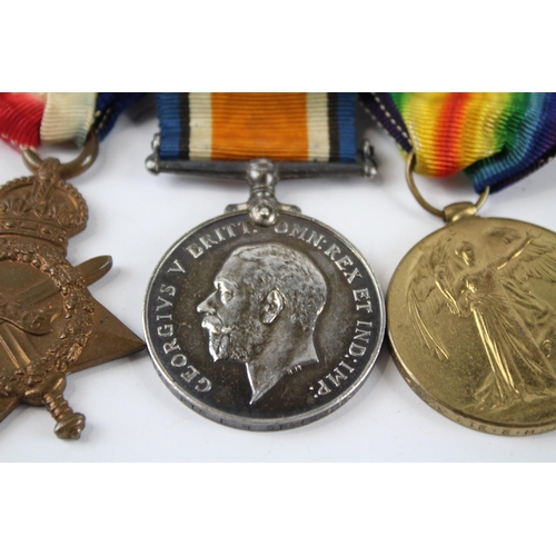 305 - Mounted WW.1 1914-15 Star Trio Named. 2629 Pte. Spts. E.H. Stribbling R. Fus.